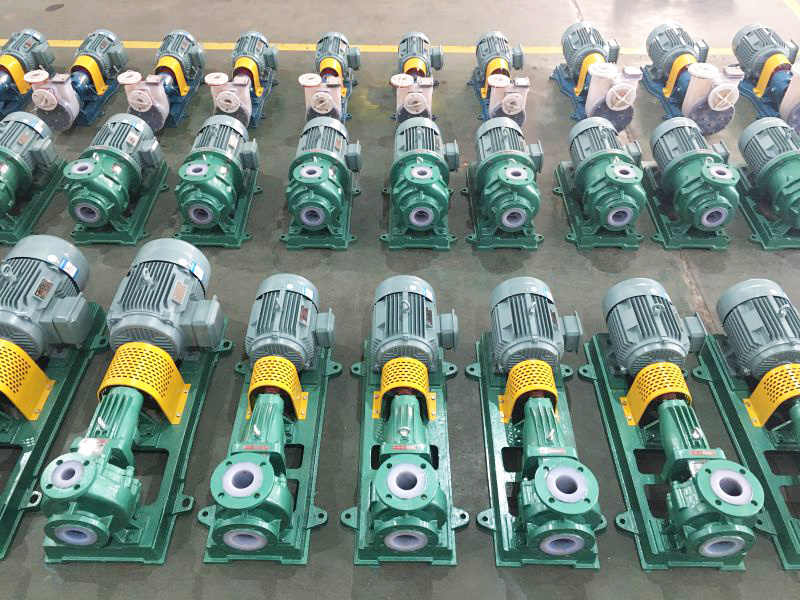 ihf fluorine-lined centrifugal pump gansu project